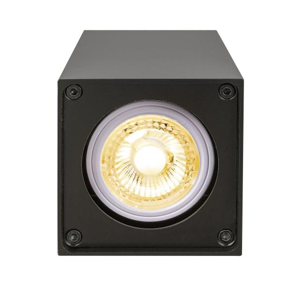 ALTRA DICE, Indoor Wand- und Deckenaufbauleuchte, QPAR51, schwarz