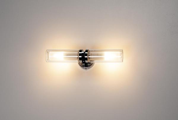WL 106, doppel Glas, chrom 2xE14