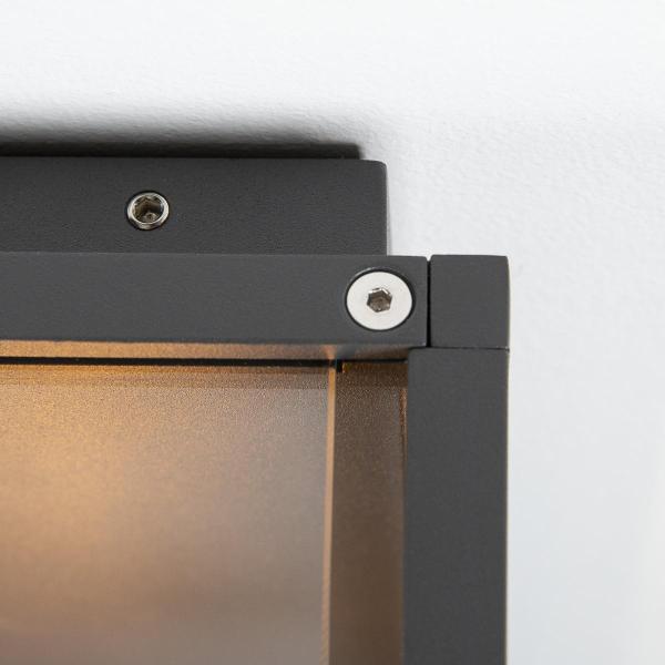 QUADRULO SENSOR, E27 Outdoor Wandaufbauleuchte anthrazit inklusive Sensor