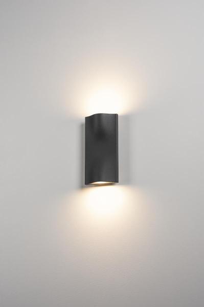 VILUA, Outdoor Wandaufbauleuchte anthrazit IP54 100°