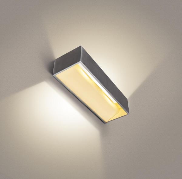 LOGS IN L Indoor LED Wandaufbauleuchte schwarz 3000 K TRIAC dimmbar