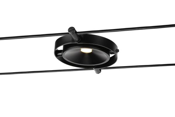 DURNO, Seilleuchte für TENSEO Niedervolt-Seilsystem, 2700 K, schwarz