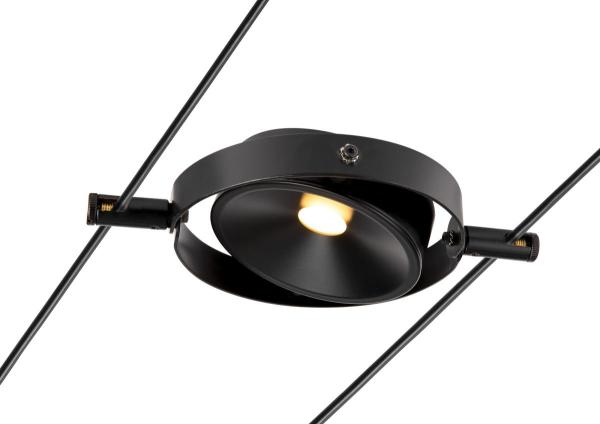 DURNO, Seilleuchte für TENSEO Niedervolt-Seilsystem, 2700 K, schwarz