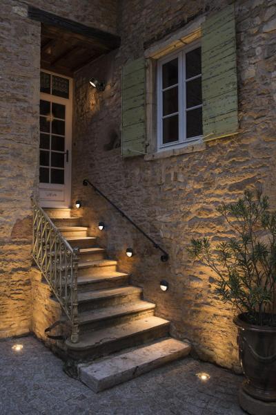 DOWNUNDER OUT, round WL Outdoor LED Wandaufbauleuchte, anthrazit, 3000 K