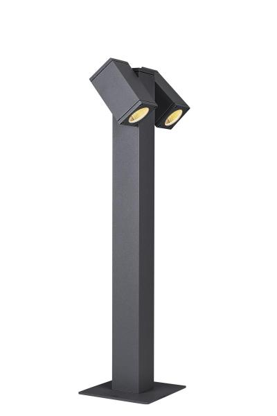 THEO PATHLIGHT, double, QPAR51 Outdoor Stehleuchte, anthrazit