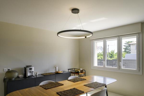 ONE 80 DALI, Indoor LED Pendelleuchte, schwarz, 3000/4000 K