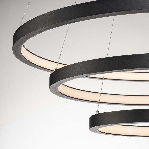 ONE TRIPLE DALI, Indoor LED Pendelleuchte, schwarz, 3000/4000 K