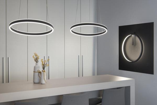 ONE 60 DALI, Indoor LED Wandaufbauleuchte, schwarz, 3000/4000 K