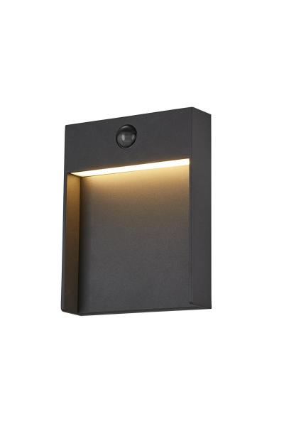 FLATT SENSOR, Outdoor LED Wandaufbauleuchte, 3000/4000 K, IP54, anthrazit