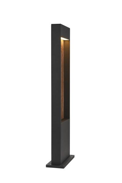 FLATT POLE 65, Outdoor LED Stehleuchte, 3000/4000 K, IP65, anthrazit/braun