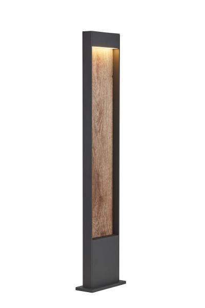 FLATT POLE 100, Outdoor LED Stehleuchte, 3000/4000 K, IP65, anthrazit/braun