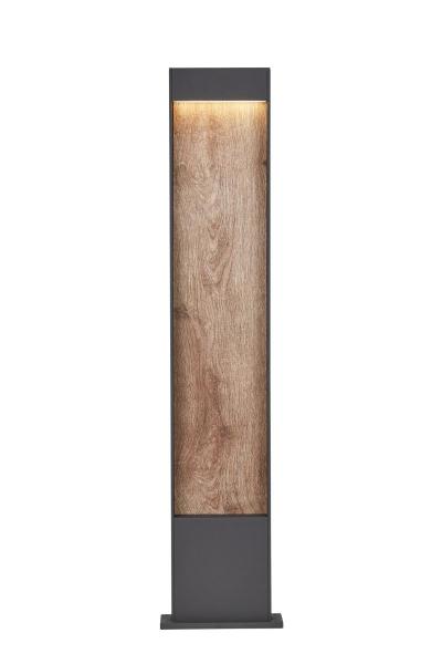 FLATT POLE 100, Outdoor LED Stehleuchte, 3000/4000 K, IP65, anthrazit/braun
