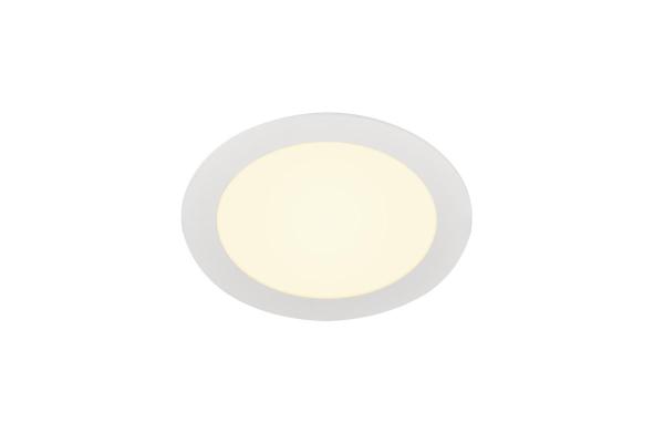 SENSER 18, Indoor LED Deckeneinbauleuchte rund weiß 3000 K