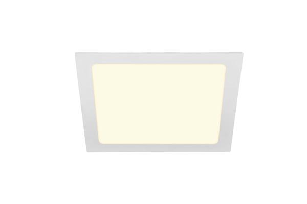 SENSER 24, Indoor LED Deckeneinbauleuchte eckig weiß 3000 K