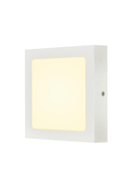 SENSER 18, Indoor LED Deckenaufbauleuchte eckig weiß 3000 K