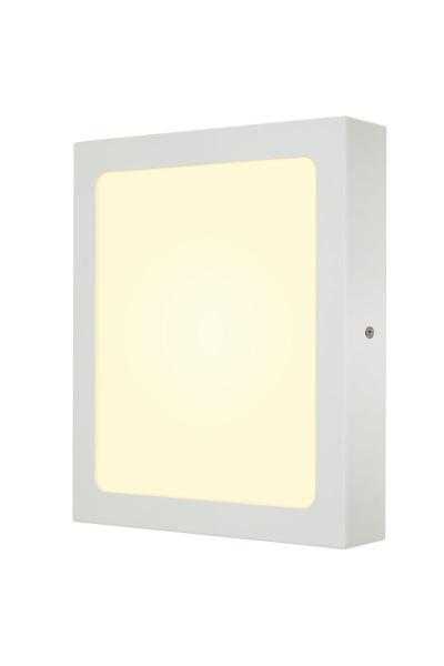 SENSER 24, Indoor LED Deckenaufbauleuchte eckig weiß 3000 K