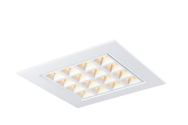 PAVANO 600x600, Indoor LED Deckeneinbauleuchte weiß 3000 K UGR <19