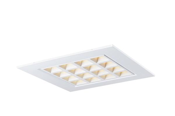 PAVANO 600x600, Indoor LED Deckeneinbauleuchte weiß 3000 K UGR <19