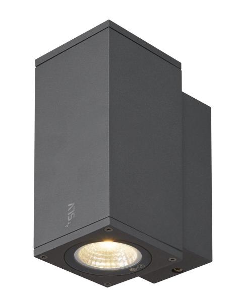 ENOLA SQUARE S, single Outdoor LED Wandaufbauleuchte anthrazit