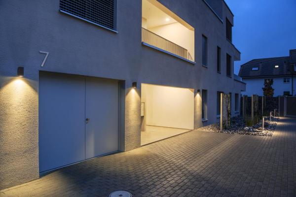 ENOLA SQUARE S, single Outdoor LED Wandaufbauleuchte anthrazit