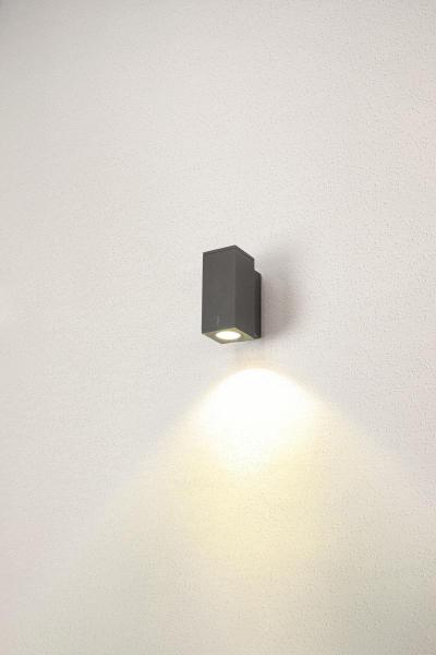 ENOLA SQUARE S, single Outdoor LED Wandaufbauleuchte anthrazit