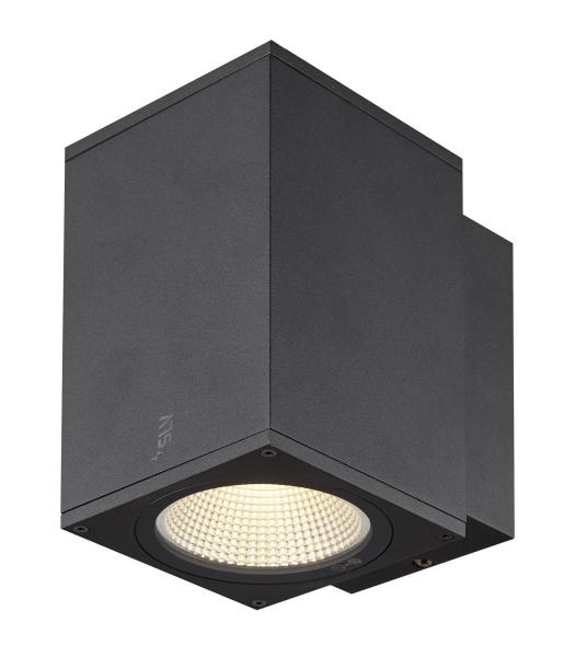 ENOLA SQUARE M, single Outdoor LED Wandaufbauleuchte anthrazit