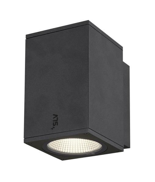 ENOLA SQUARE M, single Outdoor LED Wandaufbauleuchte anthrazit