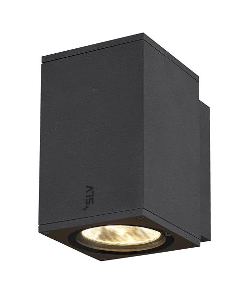 ENOLA SQUARE M, single Outdoor LED Wandaufbauleuchte anthrazit