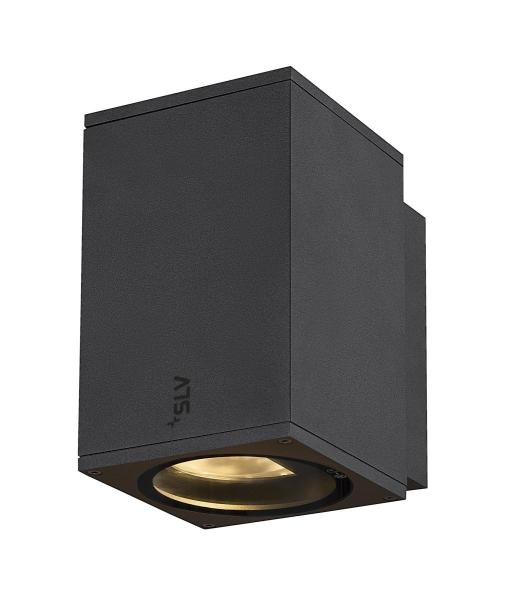 ENOLA SQUARE M, single Outdoor LED Wandaufbauleuchte anthrazit