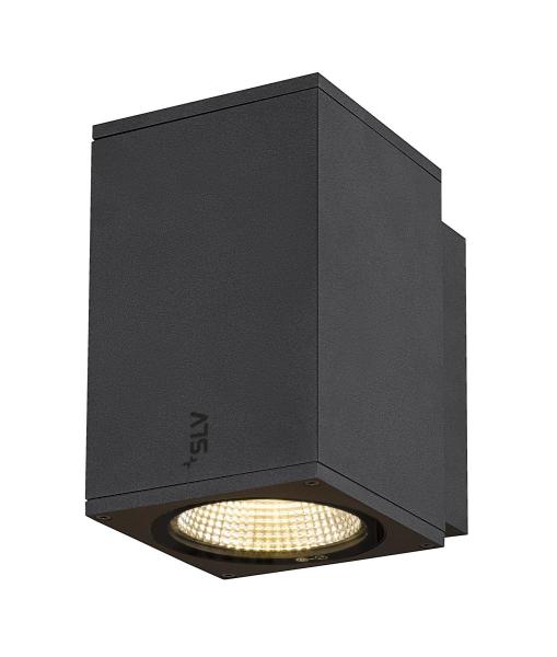 ENOLA SQUARE M, single Outdoor LED Wandaufbauleuchte anthrazit