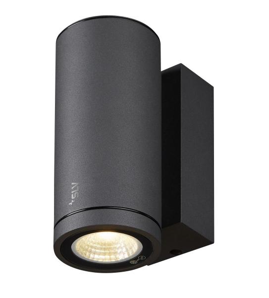 ENOLA ROUND S, single Outdoor LED Wandaufbauleuchte anthrazit