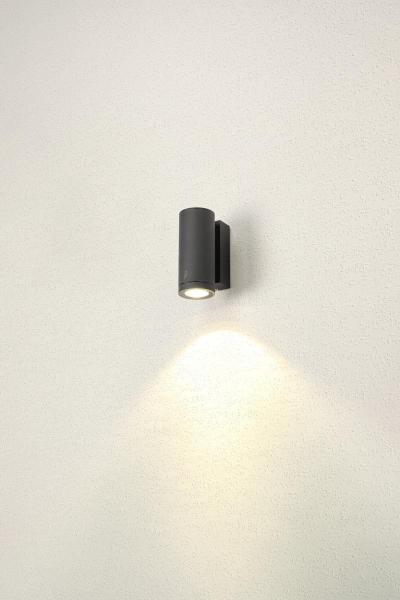 ENOLA ROUND S, single Outdoor LED Wandaufbauleuchte anthrazit