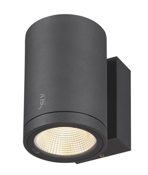 ENOLA ROUND M, single Outdoor LED Wandaufbauleuchte anthrazit