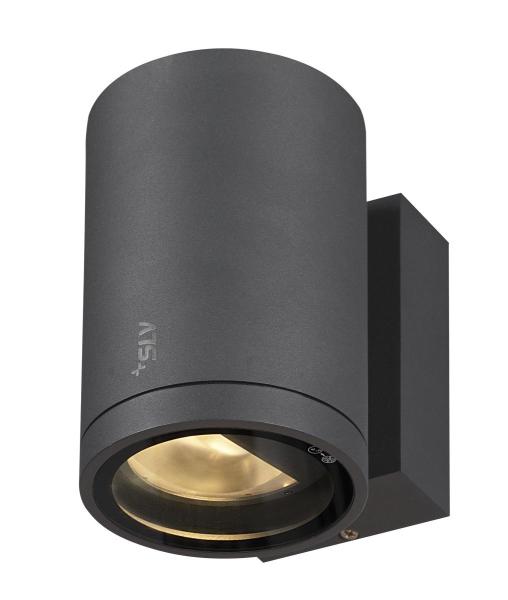 ENOLA ROUND M, single Outdoor LED Wandaufbauleuchte anthrazit