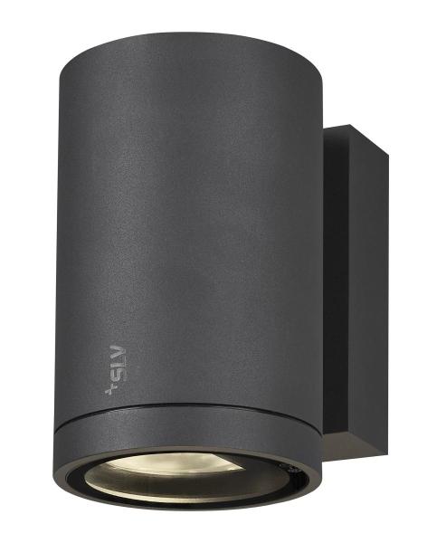 ENOLA ROUND M, single Outdoor LED Wandaufbauleuchte anthrazit