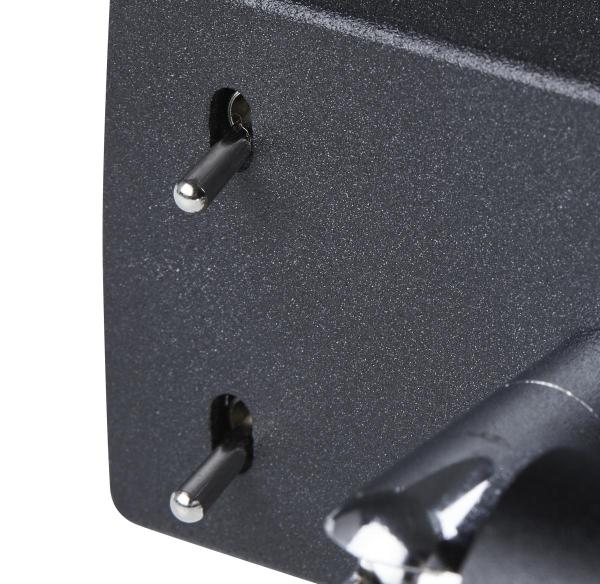 QUADRASS SPOT, Indoor Wandaufbauleuchte mit LED Spot und E27 Fassung, schwarz