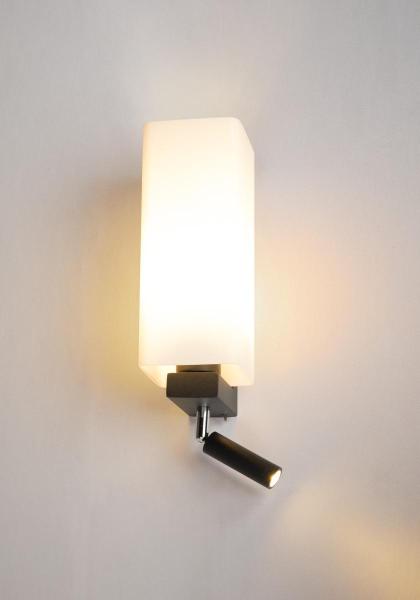 QUADRASS SPOT, Indoor Wandaufbauleuchte mit LED Spot und E27 Fassung, schwarz