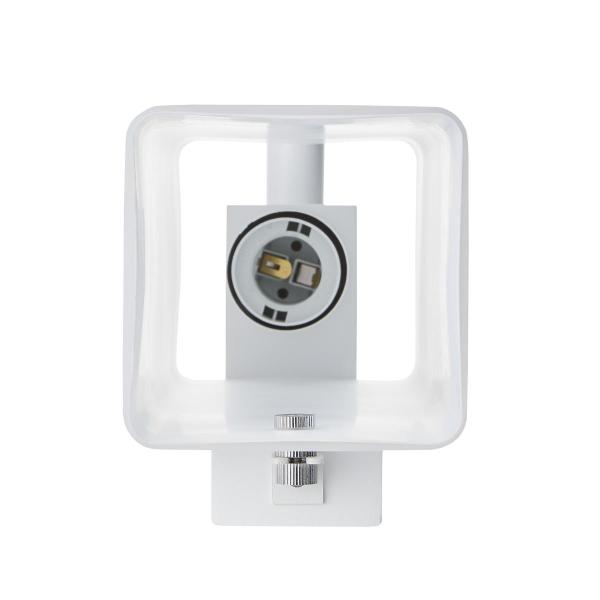 QUADRASS SPOT, Indoor Wandaufbauleuchte mit LED Spot und E27 Fassung, weiß