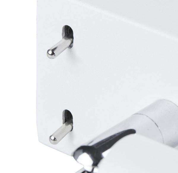 QUADRASS SPOT, Indoor Wandaufbauleuchte mit LED Spot und E27 Fassung, weiß