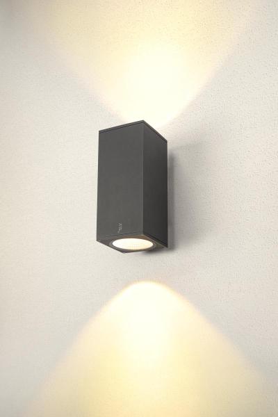 ENOLA SQUARE L UP/DOWN, Outdoor LED Wandaufbauleuchte anthrazit CCT 3000/4000 K