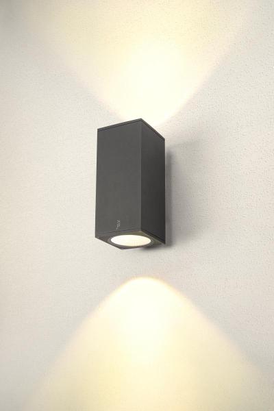 ENOLA SQUARE L UP/DOWN, Outdoor LED Wandaufbauleuchte anthrazit CCT 3000/4000 K