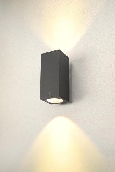 ENOLA SQUARE L UP/DOWN, Outdoor LED Wandaufbauleuchte anthrazit CCT 3000/4000 K