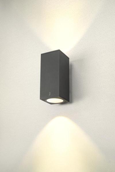 ENOLA SQUARE L UP/DOWN, Outdoor LED Wandaufbauleuchte anthrazit CCT 3000/4000 K