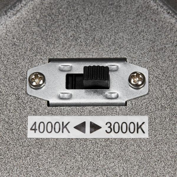 ENOLA SQUARE L, Outdoor LED Deckenaufbauleuchte anthrazit CCT 3000/4000 K