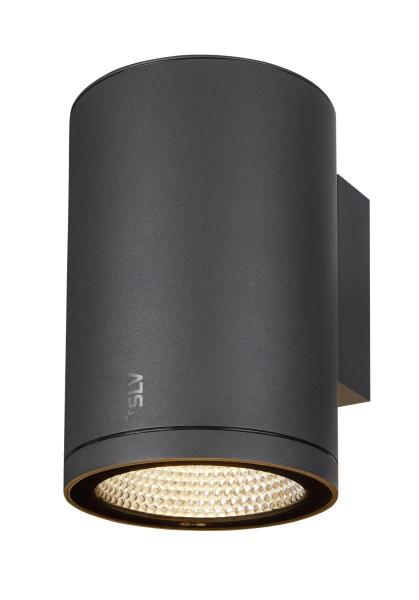 ENOLA ROUND L, single Outdoor LED Wandaufbauleuchte anthrazit CCT 3000/4000 K