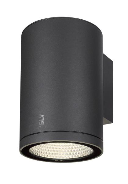 ENOLA ROUND L, single Outdoor LED Wandaufbauleuchte anthrazit CCT 3000/4000 K