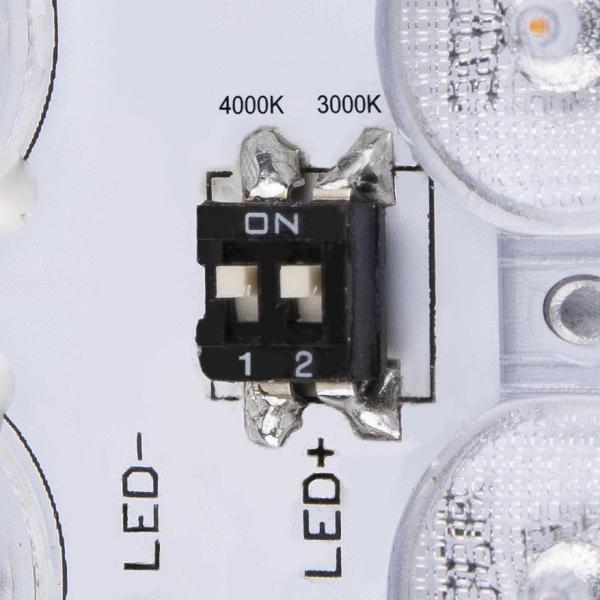 AINOS, Outdoor LED Wand- und Deckenaufbauleuchte weiß CCT switch 3000/4000 K