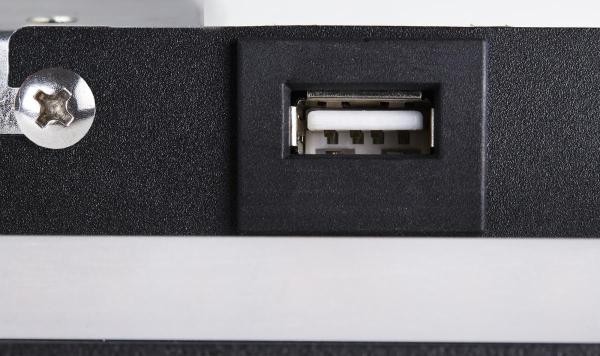 SOMNILA SPOT, Indoor LED Wandaufbauleuchte 3000 K schwarz Version rechts inkl. USB Anschluss