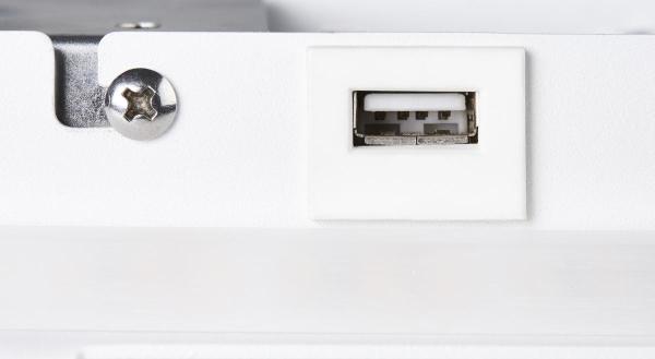 SOMNILA SPOT, Indoor LED Wandaufbauleuchte 3000 K weiß Version rechts inkl. USB Anschluss