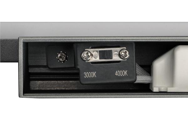 GLENOS® 60, Indoor LED Spiegelleuchte schwarz CCT switch 3000/4000 K